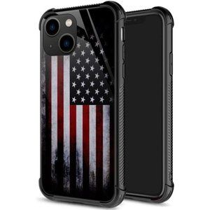 Compatible with iPhone 14 Case, Old America Flag iPhone 14 (6.1-inch) Cases